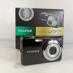Fujifilm Digital Camera FinePix J37 12.2MP Black Tested In Original Box - Picture 1 of 15