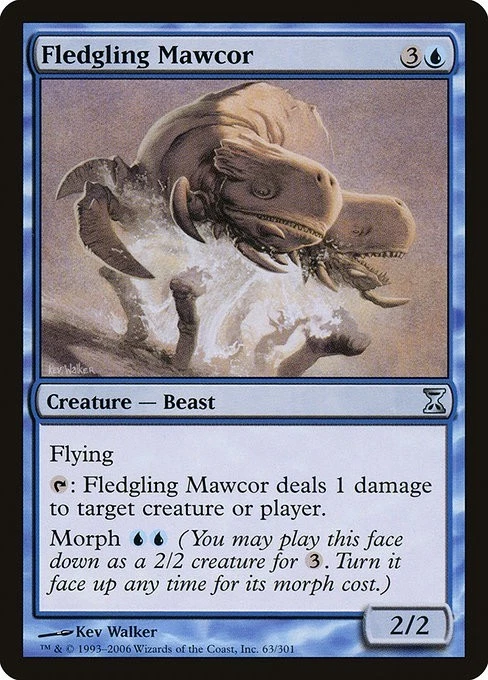 Fledgling Mawcor 3x FOIL TSP MTG Time Spiral Uncommon MINT blue - Image 1 of 1