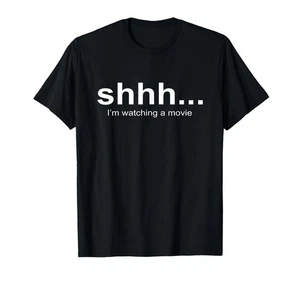 Shhh... Estoy viendo una película | Cosas para aficionados al cine | Camiseta de cine - Imagen 1 de 1