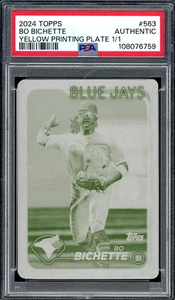 Bo Bichette 2024 Topps 1/1 Yellow Printing Plate #563 PSA AUTH - Picture 1 of 2