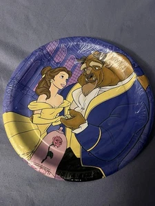 Disney Hallmark Party Express Beauty & The Beast Paper Plates 6 3/4" Belle 8 Ct - Picture 1 of 4