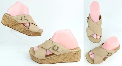 Abeo B.I.O. Solstice Cross Slide Sandal Cuban Sand Neutral Support Sz 8.5 - Image 1 of 4