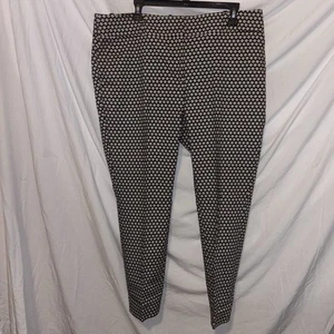 Ann Taylor Loft Julie Skinny Black And White Size 14 - Picture 1 of 7