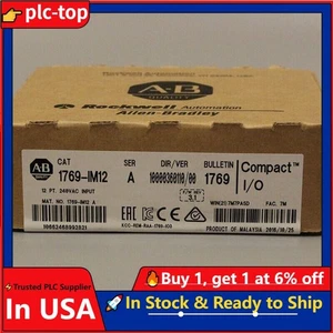 New Factory Sealed AB 1769-IM12 SER A CompactLogix 12Pt 240VAC Input Module - Picture 1 of 3