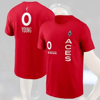 NEW! Jackie Young #0 Las Vegas Aces 2025 Player Name & Number Fan Gifts - Image 1 of 4