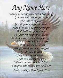 GRADUATION PERSONALIZED ART POEM MEMORY GRADUATION GIFT - Picture 1 of 1