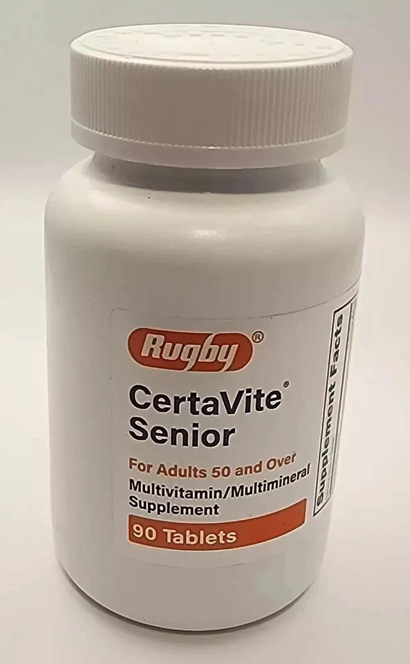 Multivitamínico Rugby Certavite Senior para mayores de 50 años - 90 comprimidos Foto 1 de 1