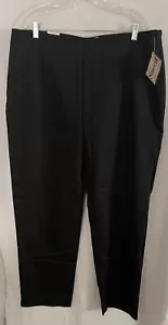 Bill Blass Stretch Hose Damen 20W Plus Schwarz Gerades Bein Seitenreißverschluss Neu - Bild 1 von 5