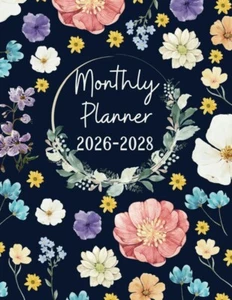 2026-2028 Monthly Planner 3 years: 36 Months, January 2026 to December 2028, 3-Y - Picture 1 of 1