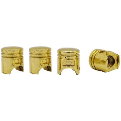 4 Stück YOU.S Ventilkappen Reifenventile Kunststoff Gold für PKW LKW Motorrad - Bild 1 von 2