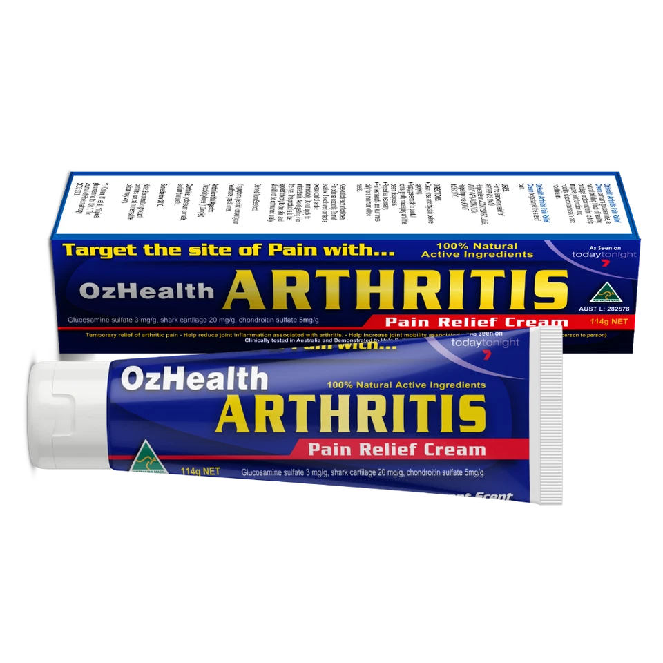 OzHealth Arthritis Pain Relief Cream 114g Joint Inflammation Muscle & Back Pain - image 1 of 1
