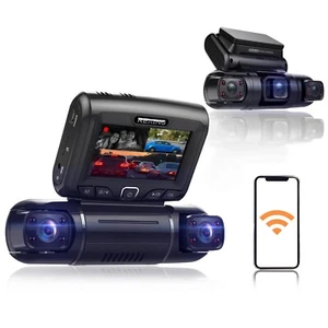Rexing S3 3-Channel Dash Cam Front, Cabin, Sides 1080P+1080p+1080p, Wi-Fi - Foto 1 di 8