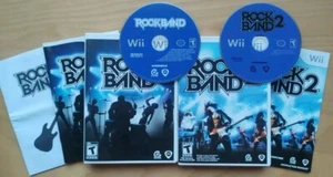 Lot Of 2 EA & MTV Games For Nintendo Wii: Rock Band 1 And Rock Band 2, Complete - Bild 1 von 23