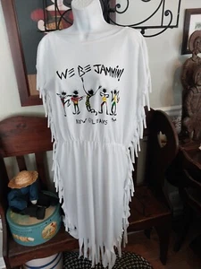 ¡WE BE JAMMIM! NUEVO VESTIDO ORLEANS BOHO INFORMAL VESTIDO DE PLAYA CUBIERTA JERSEY TALLA L - Imagen 1 de 5