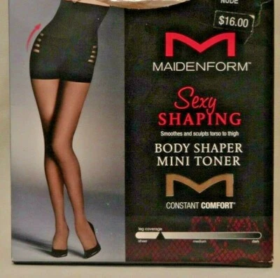 2 Пара Maidenform тела формирователь мини тонер колготки выбрать размер голая черный (S7) - Изображение 1 из 4