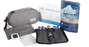 Insulin Cooler Travel case, Diabetics Insulated Bag Sets Medical Organizer - Picture 1 of 9