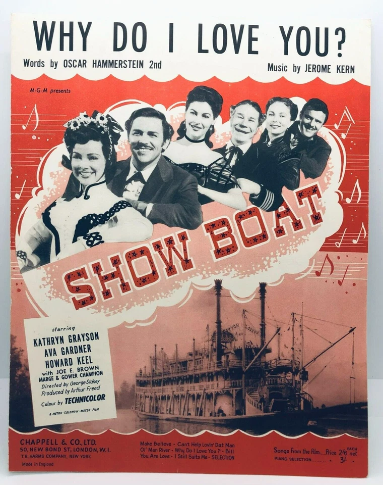 WHY DO I LOVE YOU - Kathryn Grayson, Howard Keel, Ava Gardner - Partituras del Reino Unido Foto 1 de 1