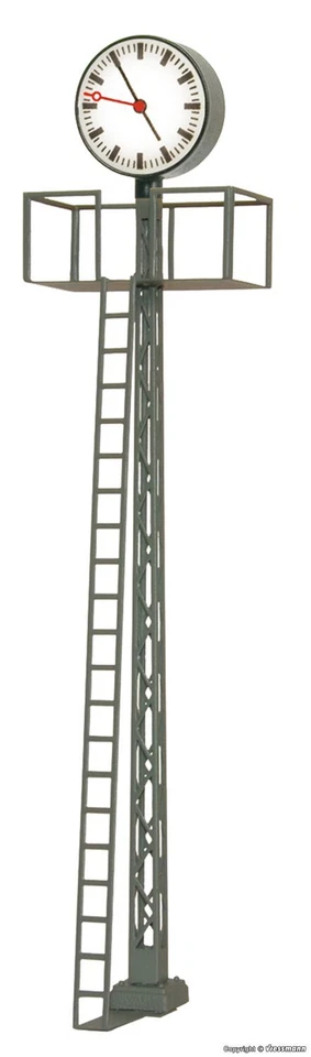Viessmann H0 5082 Beleuchtete Bahnhofsuhr auf Gittermast 11 cm - Bild 1 von 1