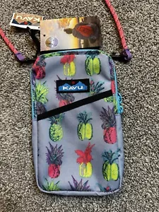 KAVU Essential Case Portafoglio a Tracolla Cinturino in Corda ~ Ananas - Foto 1 di 4