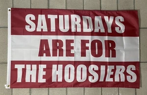 Bandera de fútbol americano de Indiana ENVÍO GRATUITO los sábados son para The Hoosiers NCAA EE. UU. 3x5 - Imagen 1 de 1