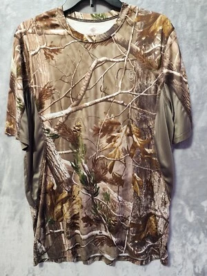 Game Winner Mens XL Real Tree Short Sleeve Camo Shirt Lightweight Outdoors Gorp - Image 1 of 4