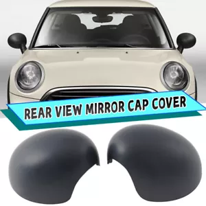 Tapa de cubierta de espejo lateral negra imprimada para MINI Cooper F54 F55 F56 F60 14~19 - Imagen 1 de 10