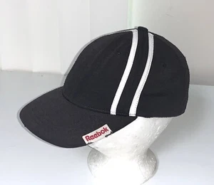 Reebok Classic Union Jack Vtg 1980s Flexfit Black Hat 7 3/8 Korea - Picture 1 of 10