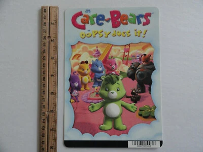 CARE BEARS OOPSY DOES IT! - BLOCKBUSTER VIDEO BACKER CARD 5"X8" - NO MOVIE - Image 1 of 3