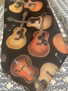 D’em Crazy Men’s Tie Acoustic Guitar - Foto 1 di 7
