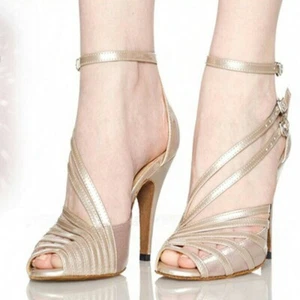 7,5cm Damskie Latynoskie Dziewczęce Impreza Buty do tańca Sala balowa Obcas Miękki spód - Zdjęcie 1 z 15