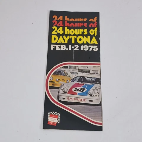 Vintage 1975 Daytona 500 Advertising Ticket Brochure Cover