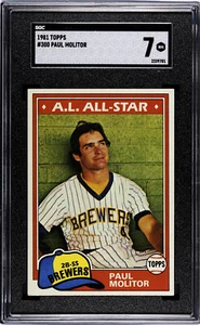 Paul Molitor 1981 Topps #300 SGC 7 Newly Graded! - Picture 1 of 2