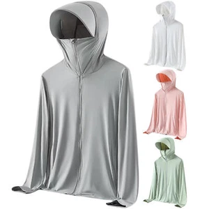 UPF 50+ Women's Long Sleeve Sun Skin Protection T-Shirt Outdoor Fishing Hoodies - Picture 1 of 26
