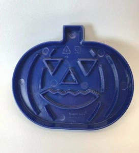 Tupperware De Colección Jack O Linterna AZUL CALABAZA Plástico Cortador de Galletas Nuevo - Imagen 1 de 2