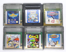 Game Boy Color Lot:Buzz Lightyear,Rugrats,Shaun Palmer,Croc 2,Tony Hawk