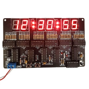 6-bit Digital Circuit Clock DIY Electronic Kit Electronic Clock Teaching Kit - Picture 1 of 19