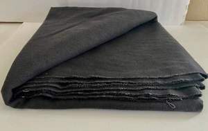 Denim Cotton Canvas Upholstery Fabric Home Decor Charcoal Gray 3.5 yd. W 62" - Picture 1 of 7