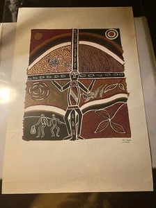 “Buhloo The Moon God” Aboriginal Serigraph By Noel Doyle 1970’s - Picture 1 of 17