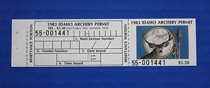 U.S. (IDA09h) 1983 Idaho Archery Permit Stamp (MNH) - Picture 1 of 2