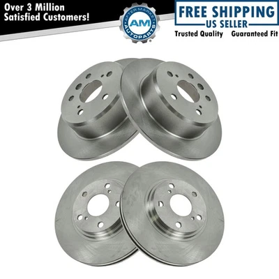 Front & Rear Brake Rotors Set For 1999-2003 Lexus RX300 - Imagem 1 de 4