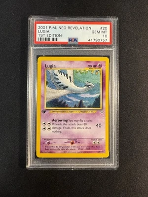Pokemon Neo Revelation 1st Edition Lugia PSA 10 Non Holo Rare Gem Mint - Image 1 of 2