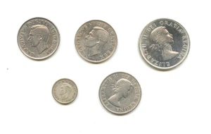 Canadian Silver Coins - Picture 1 of 2