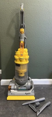 Dyson DC14 Upright Vacuum Bagless All Floor Cleaner With Attachments Yellow - Image 1 of 4