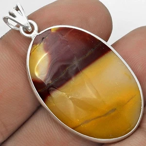 Natural Red Mookaite 925 Sterling Silver Pendant Jewelry P-1001 - Picture 1 of 5
