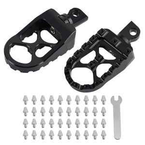 CNC Wide Foot Pegs 360° Roating MX Chopper Bobber Style Fits for Harley Touring - Picture 1 of 20