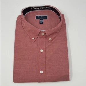 Club Room Men's Slim Fit LS Button Down Untucked Design - Red - XXL - NWT - Picture 1 of 3