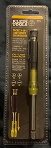 Klein Tools 32614 Multi-Bit Electronics Pocket Screwdriver 4-in-1 Ph Sl Bits - Picture 1 of 2