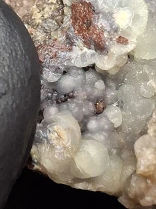 Botryoidaler Prehnit Michigan Kewenaw Mineral Probe Druzy Kupferkugel! Rock - Bild 1 von 12