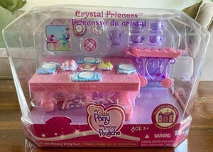 My Little Pony Crystal Princess Crystal Rainbow Dining Room Set 2005 New Hasbro - Picture 1 of 12