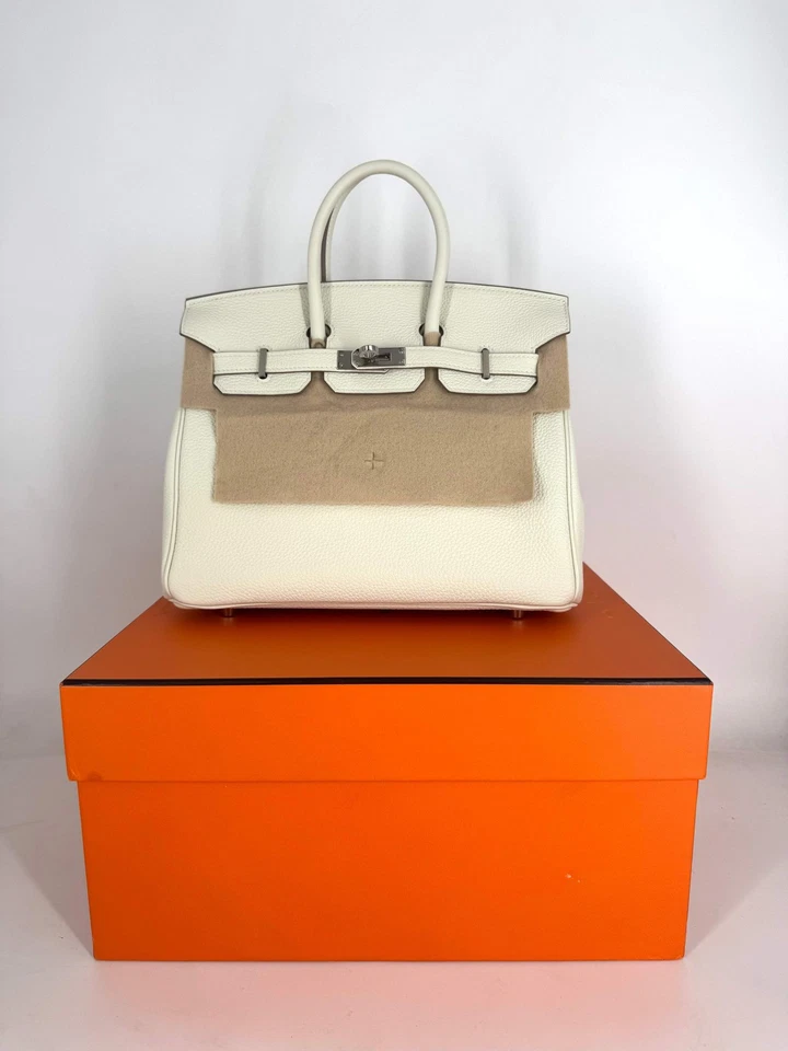 Juego completo Hermes Birkin 25 Togo blanco HR12 Foto 1 de 1